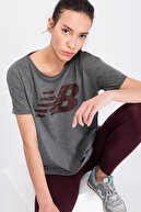 New Balance Kadın T-shirt - V-WTT807-CHC