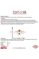 لوستر رزگلد 3 تکه اوپال شیشه ای-thumb