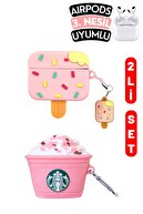 Pink Ice Cream & Pink Starbucks