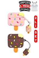 Pink and Brown Ice Cream