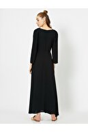 Koton Kadın Siyah Büzgülü Elbise 0YAL88123OW