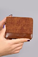 ست فندکی بنزینی جای کارت کمربند کیف پول مردانه اسپرت قهوه ای رنگ جعبه دار-thumb