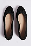 Marks & Spencer Kadın Siyah Fiyonk Detaylı Babet Ayakkabı T02005774A