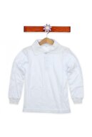 A.L.M Kids Beyaz Unisex Çocuk Polo Yaka T-Shirt