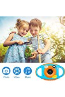 VrPro Unisex Çocuk Mavi ® İlk Kameram 5MP HD Eğitici Çocuk Kamera Fotoğraf Makinesi Aksiyon Kamera