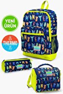 Navy Blue Neon Yellow Monster