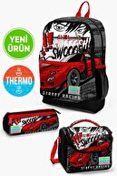 Black Red Anime Car