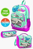 Sea Green Pink Cat
