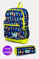 Navy Blue Neon Yellow Monster