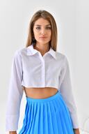 آستین پیراهن نیم پیراهن یقه پیراهن کراپ یقه پیراهن زنانه پیراهن سفید پیراهن یقه-thumb