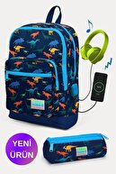 Navy Blue Dinosaur