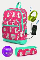 Neon Coral Sea Green Alpaca