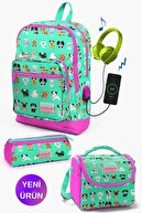 Sea Green Neon Pink Dog