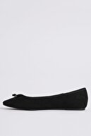 Marks & Spencer Kadın Siyah Fiyonk Detaylı Babet Ayakkabı T02005774A