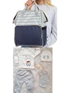 NAVY BLUE-ECRU
