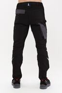 شلوار کار مادرید مدل 10 جیب ساپورت زانو کامل لیکرا مشکی-thumb