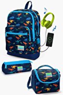 Navy Blue Dinosaur