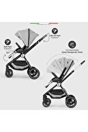 Lula Double Baby Stroller Grey-Black-thumb