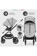 Lula Double Baby Stroller Grey-Black-thumb