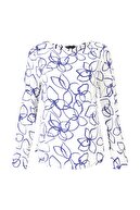 Marks & Spencer Kadın Bej Desenli Uzun Kollu Bluz T43003061