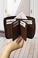 پول Zippered Money مقایسه شده در مقایسه با جعبه قهوه قهوه چرمی جعبه دار-thumb