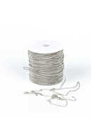 1 متر - زنجیر منحنی 0.40 میلی متر، زنجیر گردنبند جوشی نازک، زنجیر جواهر، برنج با نیکل اندود-thumb