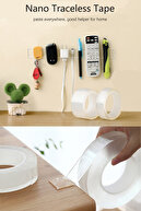 نوار شفاف دو طرفه، نوار چسب بسیار قوی ضد آب عملی 180 سانتی متر-thumb