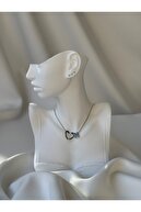 Kalp Harf Kolye — Silver