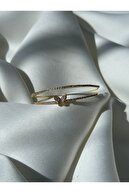 Zirkon Taşlı Kelebek Gold Bileklik — 3. görsel