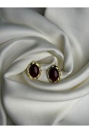 Bordo Vintage Küpe — 1. görsel