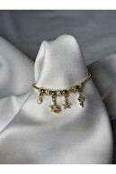 Kalp Yıldız Çiçek Charm Bileklik — 2. görsel