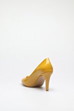 ALTINAYAK Kadın Aynalı Ökçe Sivri Zenne Topuklu Ayakkabı - 4