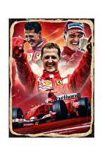 Tablomega Schumacher Ferrari Mdf Poster 25x35cm - 1