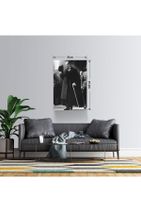 BASKIVAR Siyah Beyaz Atatürk Portresi Dikey Kanvas Tablo - Tablo - Ata-071 - 13