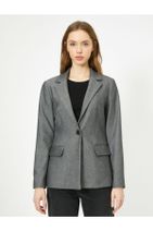Koton Kadın Gri Ceket - 4