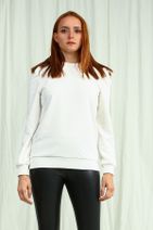 Collezione Kadın Ekru Regular Sweatshirt UCB150590A12 - 2
