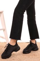 Mio Gusto Kadın Siyah Sneaker - 5