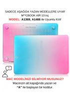 Mcstorey Macbook Air Kılıf 13inç (ESKİ USB'Lİ MODEL 2010-2017) A1369 A1466 Ile Uyumlu Rainbow - 1