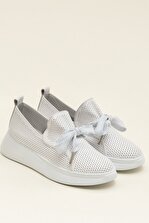 Elle Shoes EMELY Hakiki Deri Beyaz Kadın Ayakkabı - 2