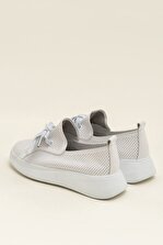 Elle Shoes EMELY Hakiki Deri Beyaz Kadın Ayakkabı - 3