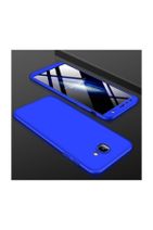Dijimedia Samsung Galaxy J4 Plus Kılıf 3 Parçalı Ince 360 Tam Koruma Rubber Ays - Mavi - 1