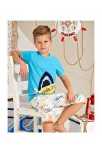 pikidor Sörf Erkek Çocuk Kapri Pijama Takımı - 1