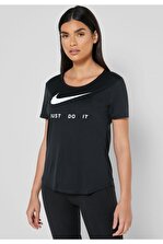 Nike Women's W Nk Top Ss Swsh Run T-shirt - Cj1970-010 - 1
