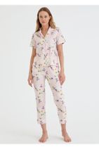 SUWEN Summer Flower Maskulen Pijama Takımı - 2