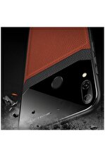 Dara Aksesuar Huawei P20 Lite Uyumlu Kılıf Zebana Lens Deri Kılıf Kahverengi - 2