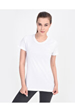 SKECHERS Graphic Tee's W Core Logo Kadın Beyaz Tshirt S201205-100 - 1