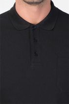 Centone Siyah Comfort Fit Polo Yaka T-shirt - 5
