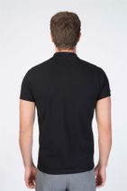 Centone Siyah Comfort Fit Polo Yaka T-shirt - 2