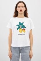 Koton Kadın Kırık Beyaz T-Shirt - 3