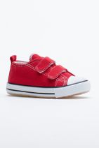 Tonny Black Çocuk Unisex Kırmızı Işıklı Cırtlı Spor Ayakkabı Tb997 - 1